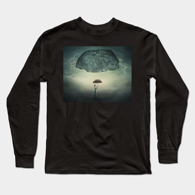 umbrella protection Long Sleeve T-Shirt by psychoshadow